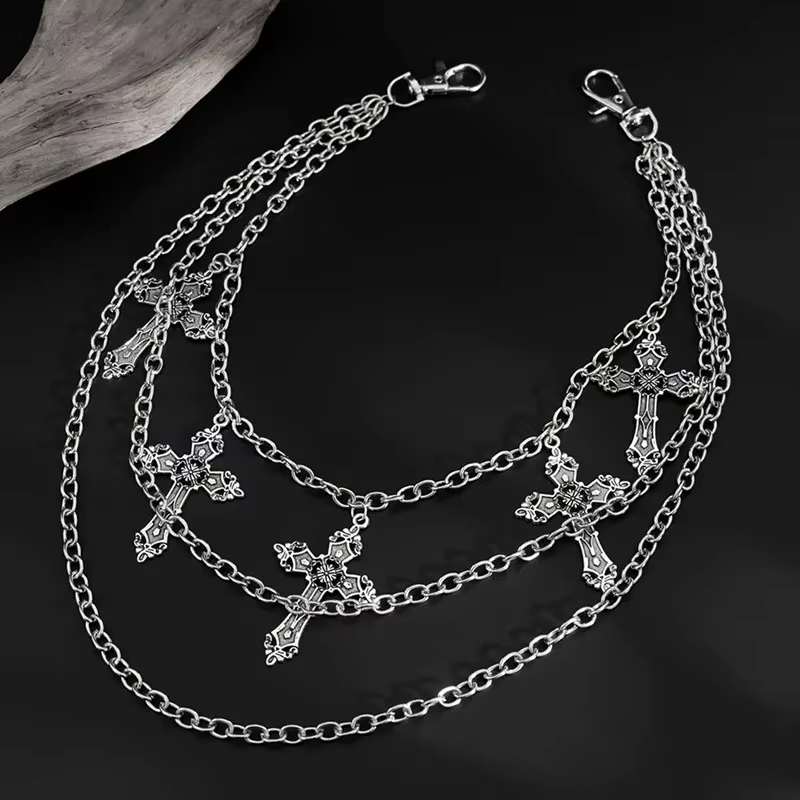 Body Jewelry Outfit - Fashion Punk Metal Pants Chain Hip