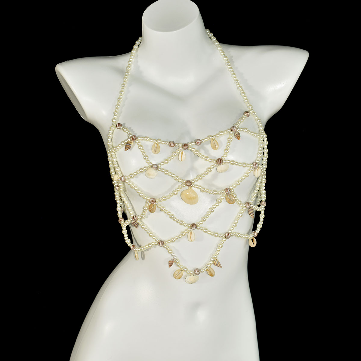 Body Jewelry Waist - Fashion Imitation Pearl Bra Waist Skirt