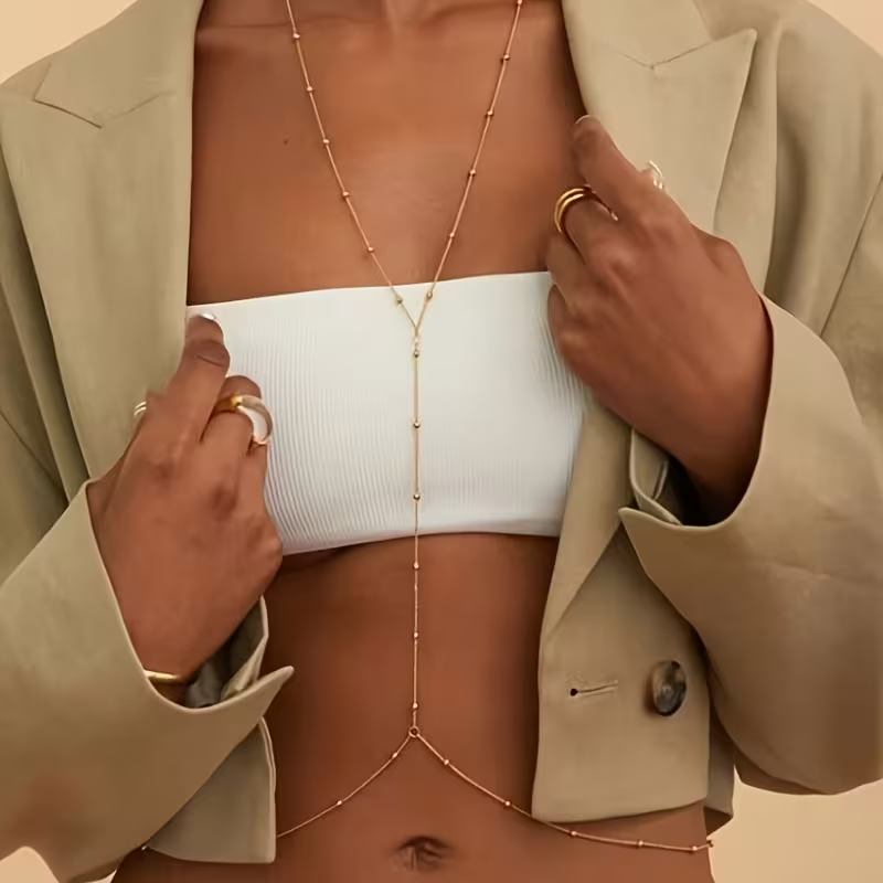 Body Jewelry Outfit - Fashion Simple Bead Chain Bohemian Women's