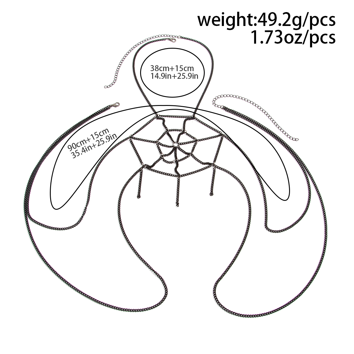 KunJoe Creative Sexy Spider We - огляд і ціна Body Jewelry Waist