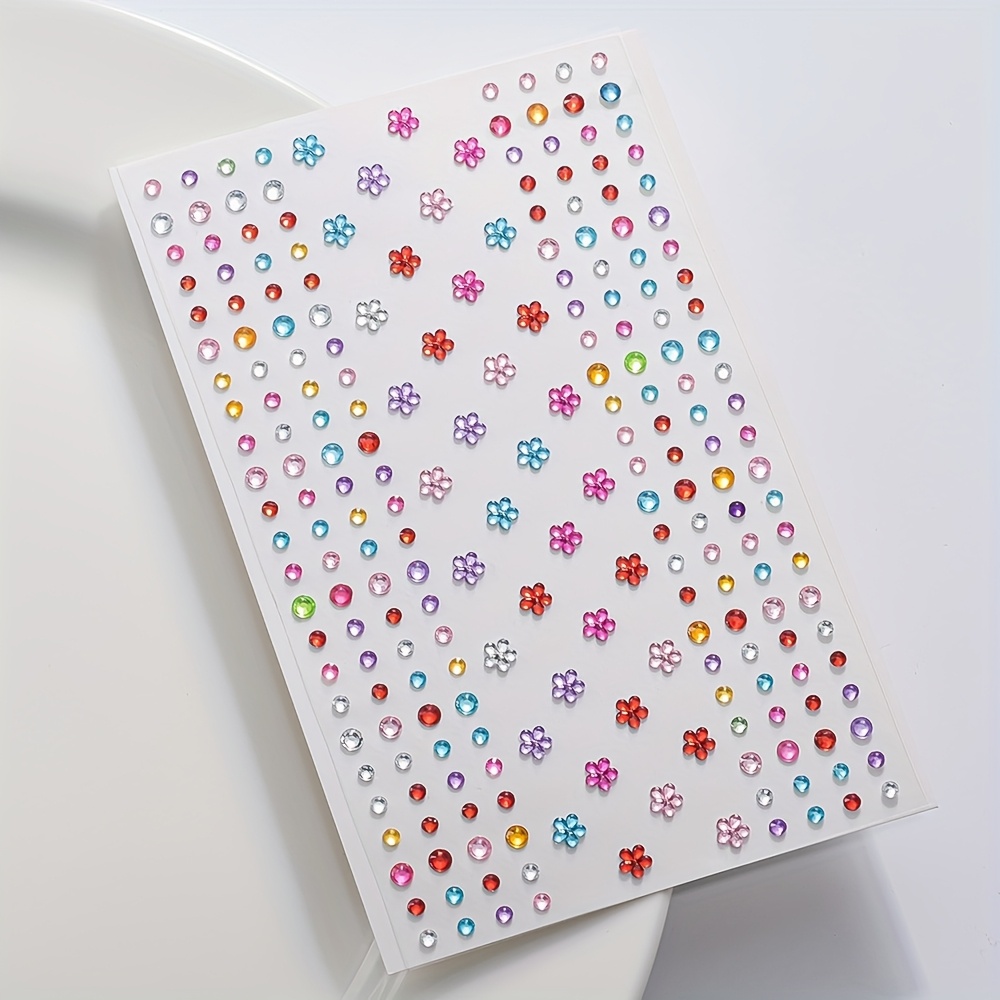 1 Sheet Colorful Shiny Rhinest - огляд і ціна Body Jewelry Stickers