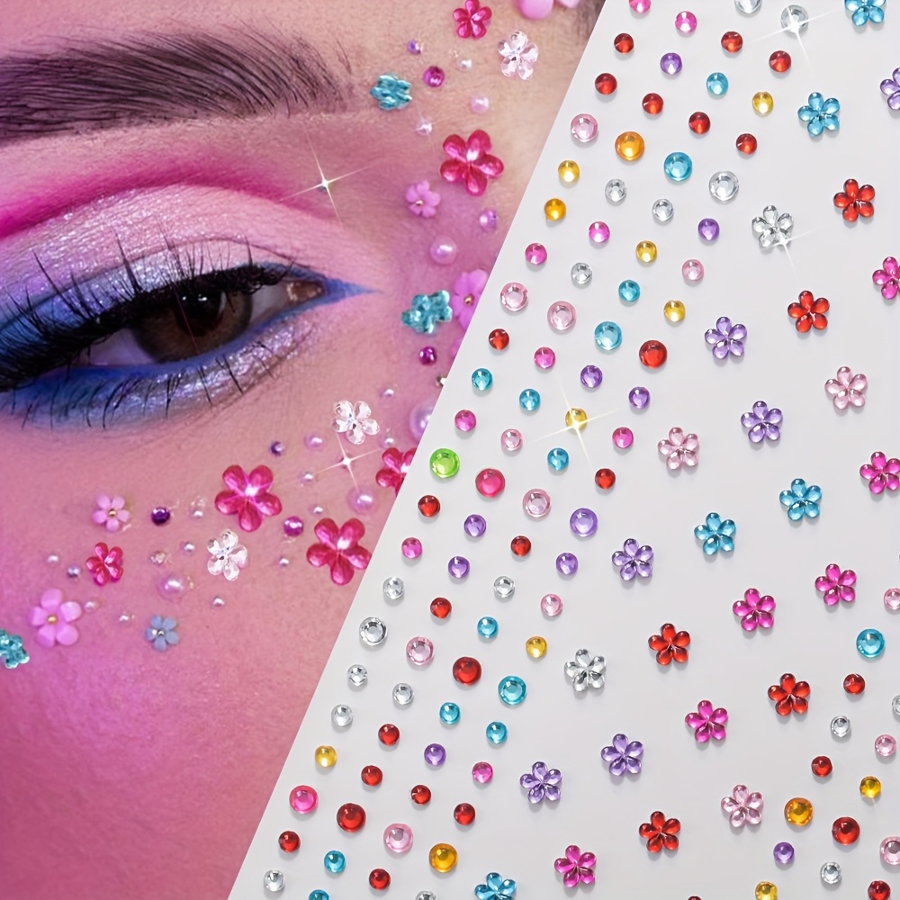 1 Sheet Colorful Shiny Rhinest - огляд і ціна Body Jewelry Stickers