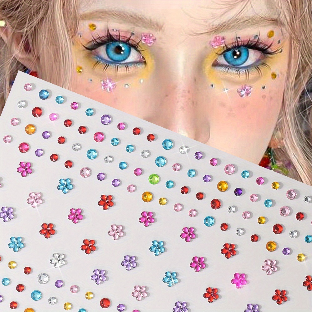 1 Sheet Colorful Shiny Rhinest - огляд і ціна Body Jewelry Stickers
