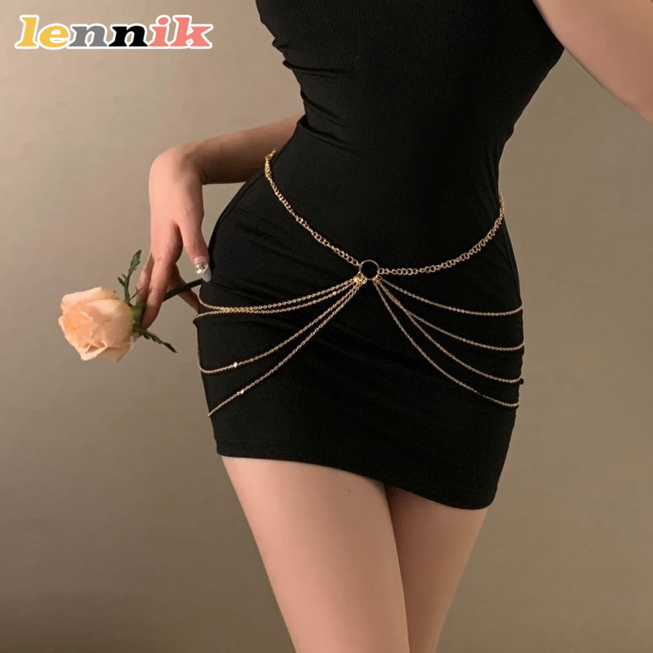 LENNIK Tassel Metal Multi-Laye - огляд і ціна Body Jewelry Outfit
