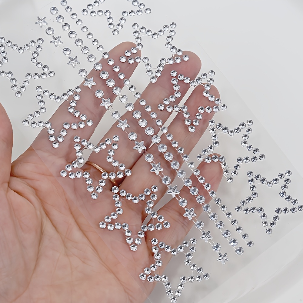 1/2 Sheets Star Rhinestone Sti - огляд і ціна Body Jewelry Stickers