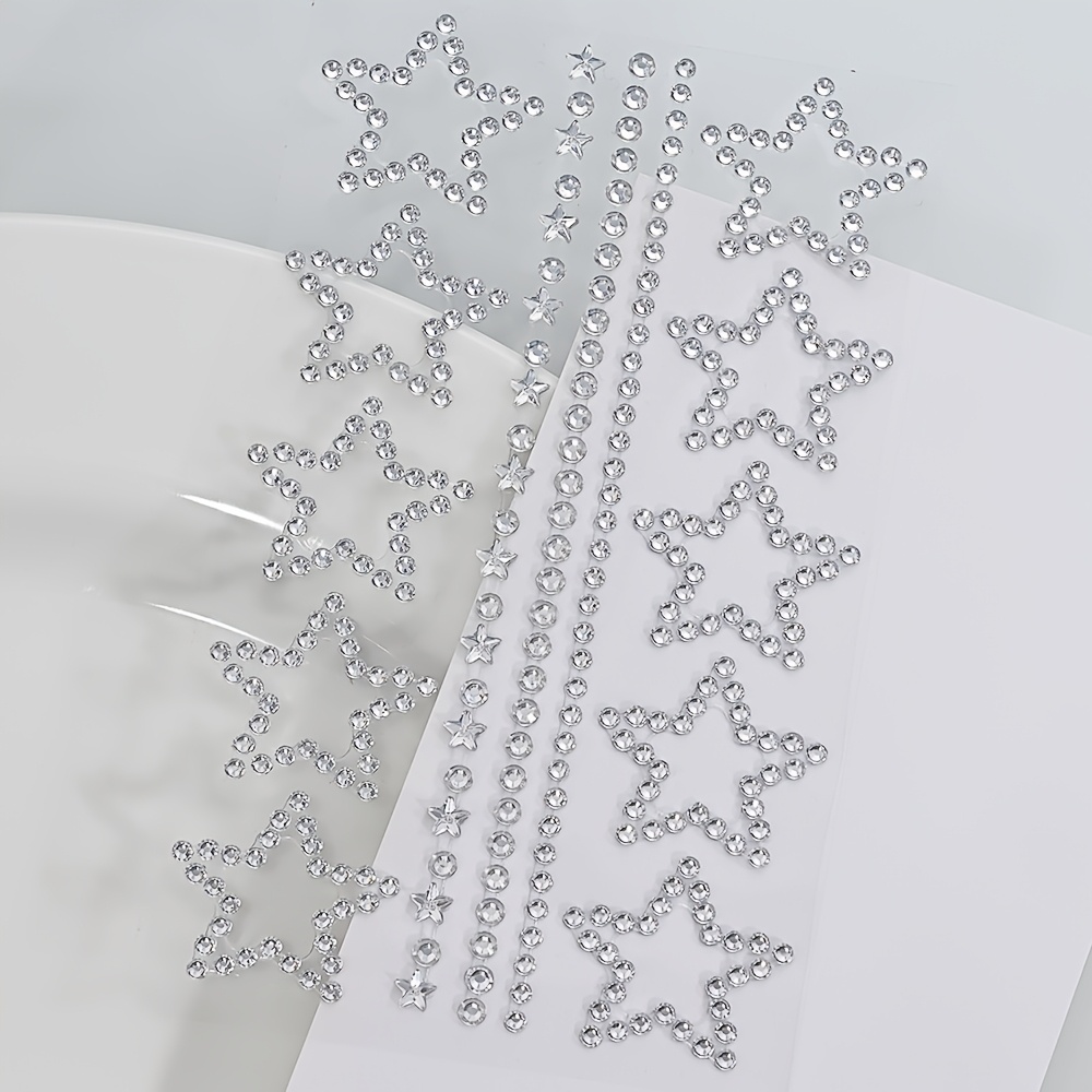 1/2 Sheets Star Rhinestone Sti - огляд і ціна Body Jewelry Stickers