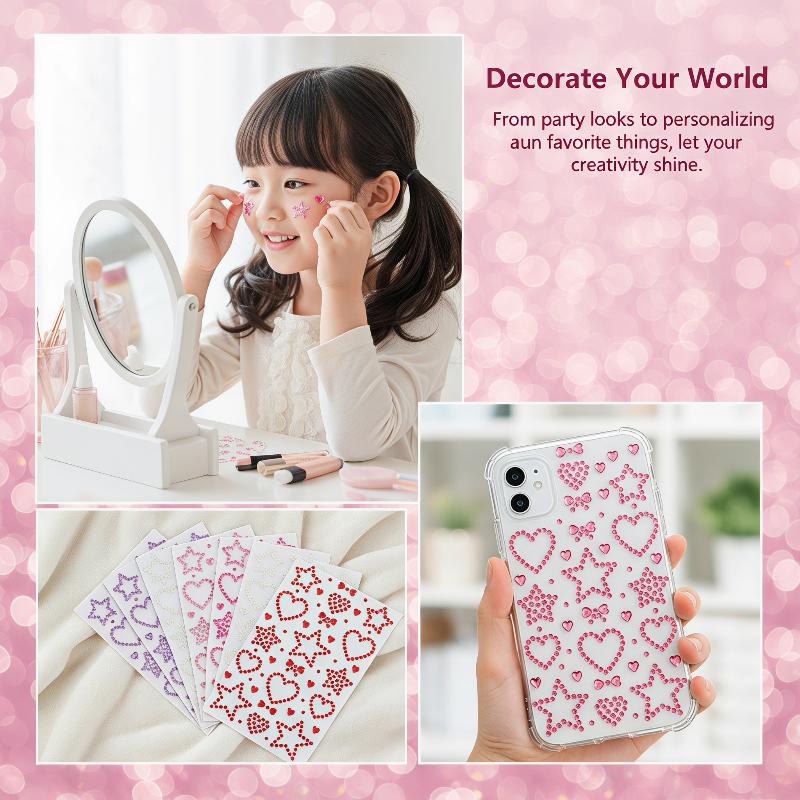 1 Sheet Colorful Self Adhesive - огляд і ціна Body Jewelry Stickers