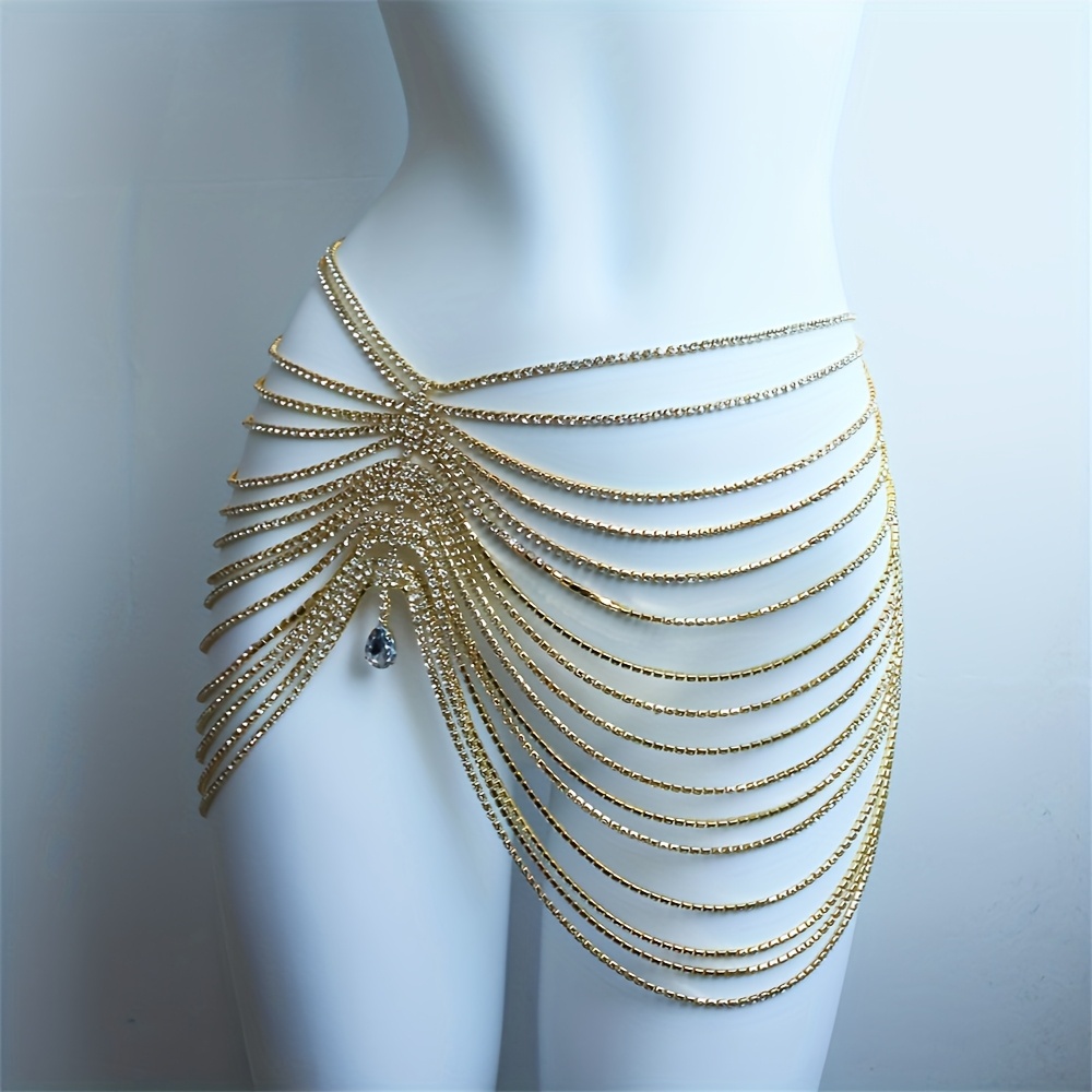 1PCS Sexy Shiny Tassel Crystal - огляд і ціна Body Jewelry Waist