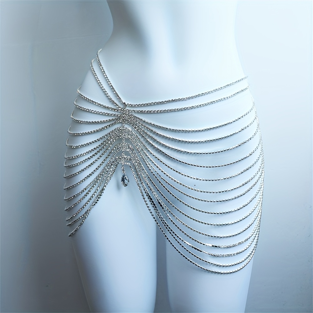 1PCS Sexy Shiny Tassel Crystal - огляд і ціна Body Jewelry Waist