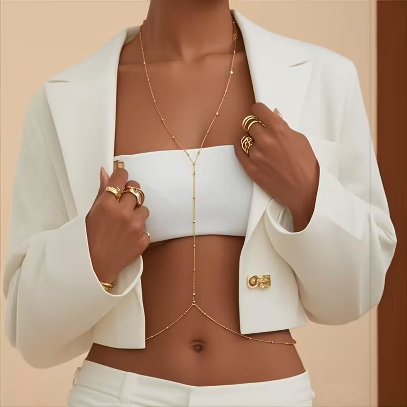 Fashion Simple Bead Chain Bohe - огляд і ціна Body Jewelry Outfit