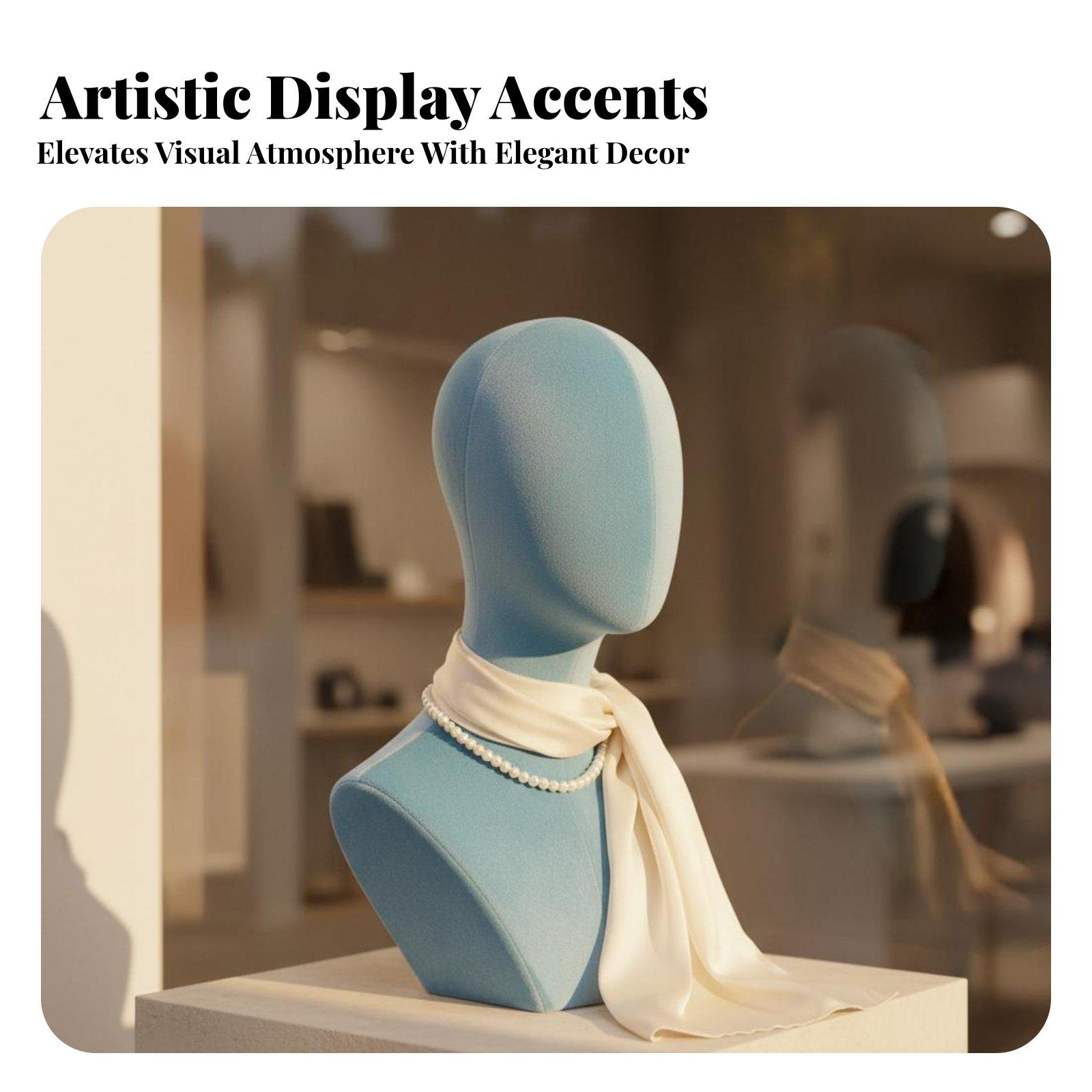 Luxurious Velvet Mannequin Hea - огляд і ціна Body Jewelry Shop