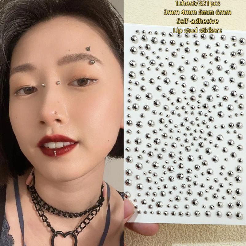 321pcs Non Piercing Lip Studs  - огляд і ціна Body Jewelry Stickers