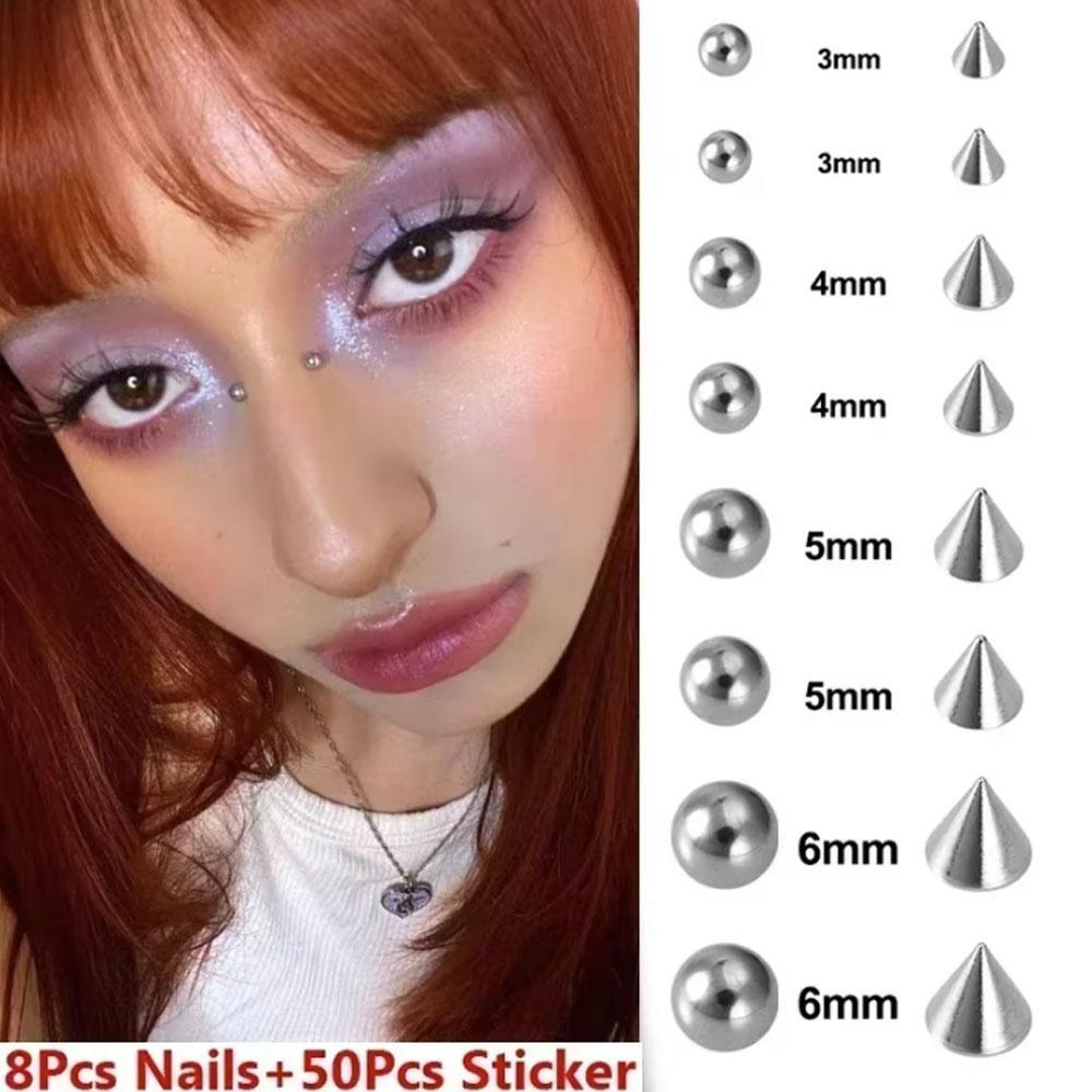 58-180pcs Set Non Piercing Lip - огляд і ціна Body Jewelry Stickers