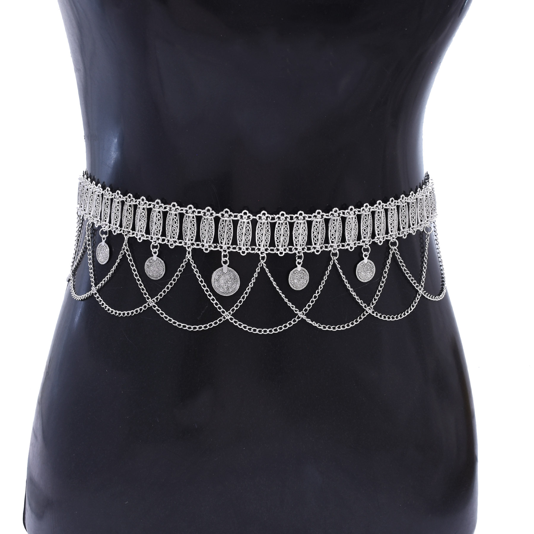 Niche Retro Design Silver Carv - огляд і ціна Body Jewelry Waist