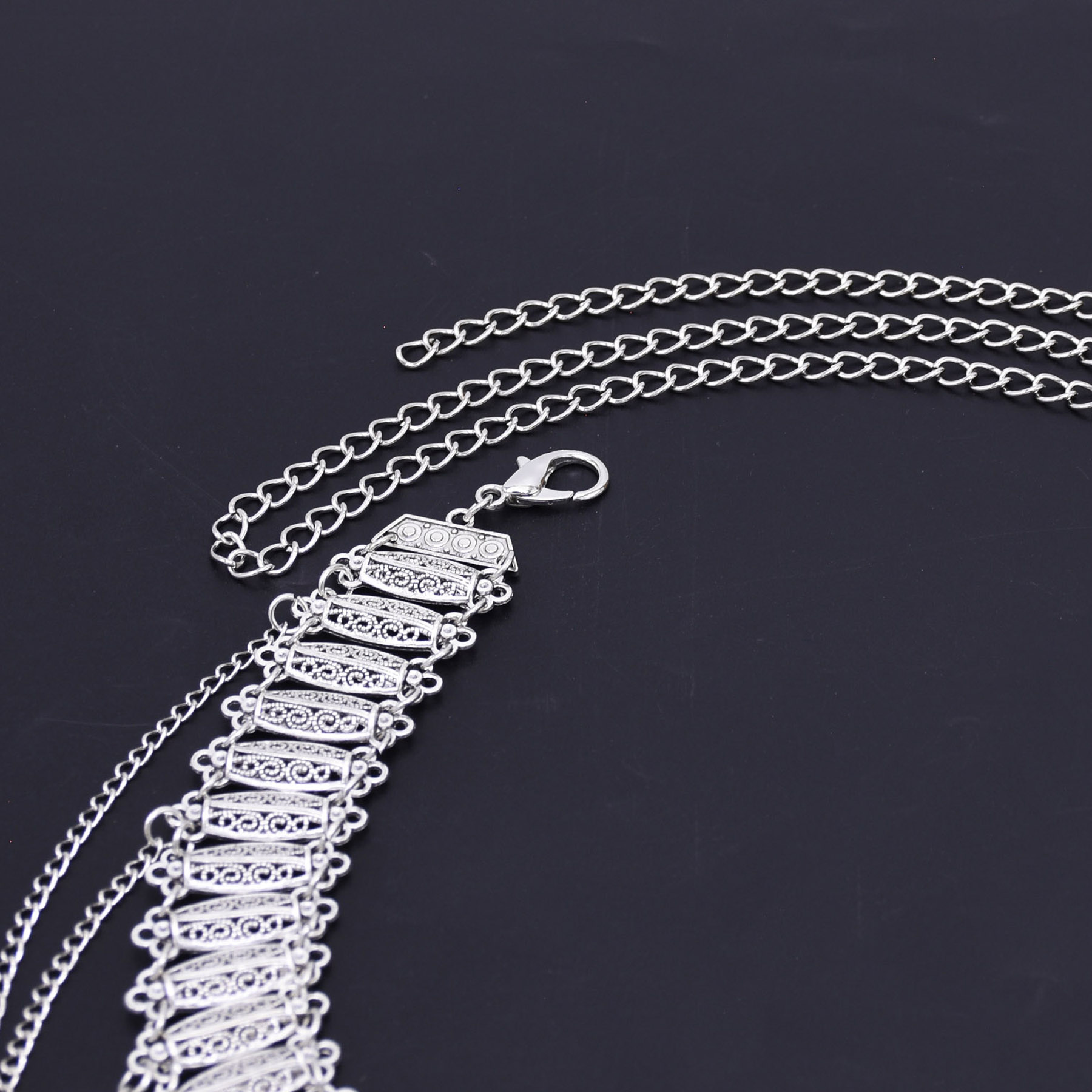 Niche Retro Design Silver Carv - огляд і ціна Body Jewelry Waist