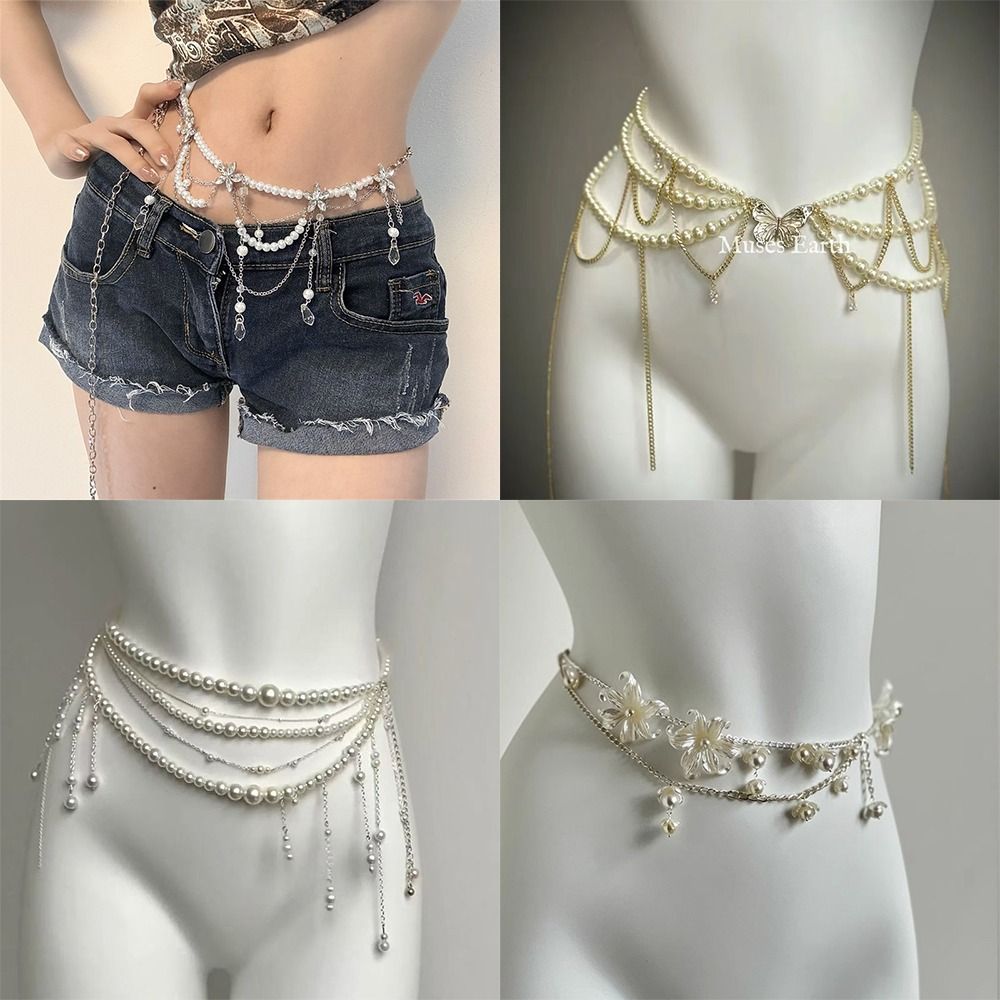 Fashion Elegant Pearl Waist Ch - огляд і ціна Body Jewelry Waist