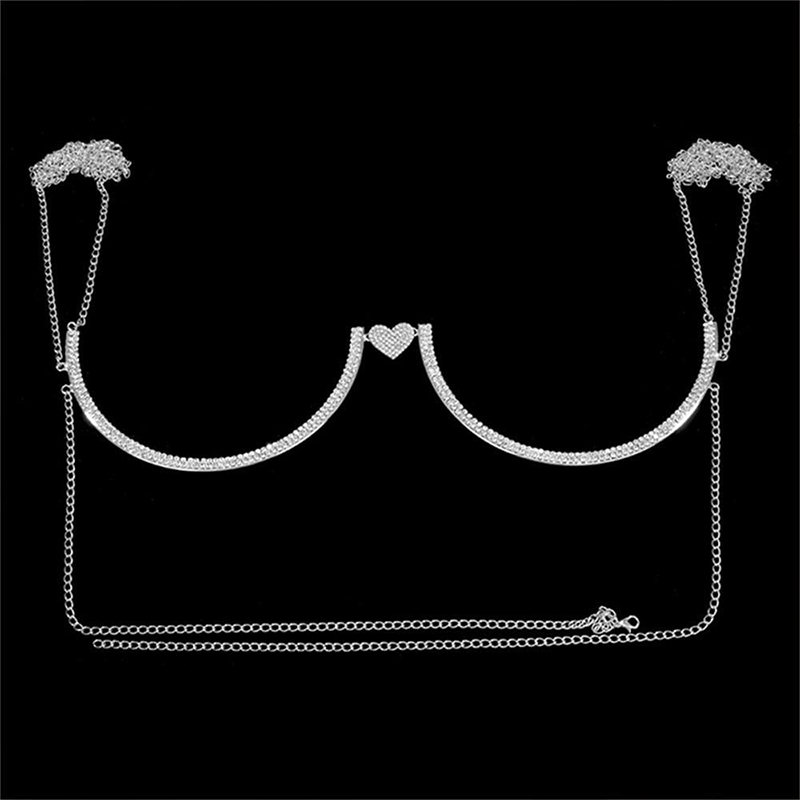 Stonefans Heart Rhinestone Che - огляд і ціна Body Jewelry Harness
